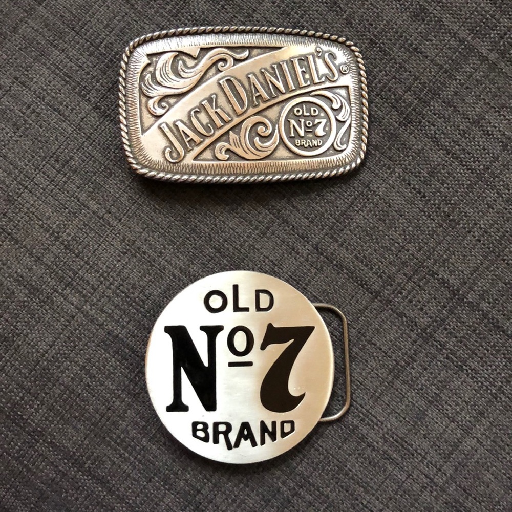 2 Jack Daniels Belt Buckles